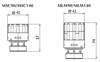 Термоэлектрические приводы MSC/MLM предназначены для управления работой регулирующих вентилей 2MV/3MV/4MV водяных теплообменников